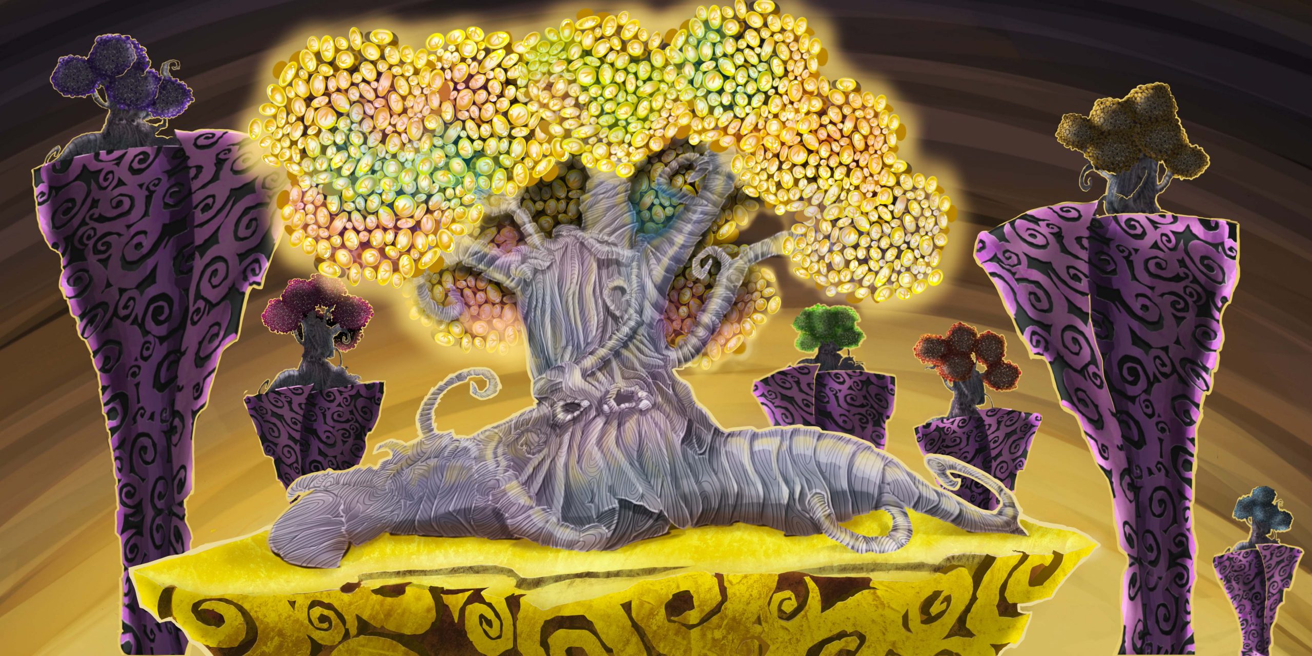 Whimsey Mama Tree Illustration by Dan Humphreys