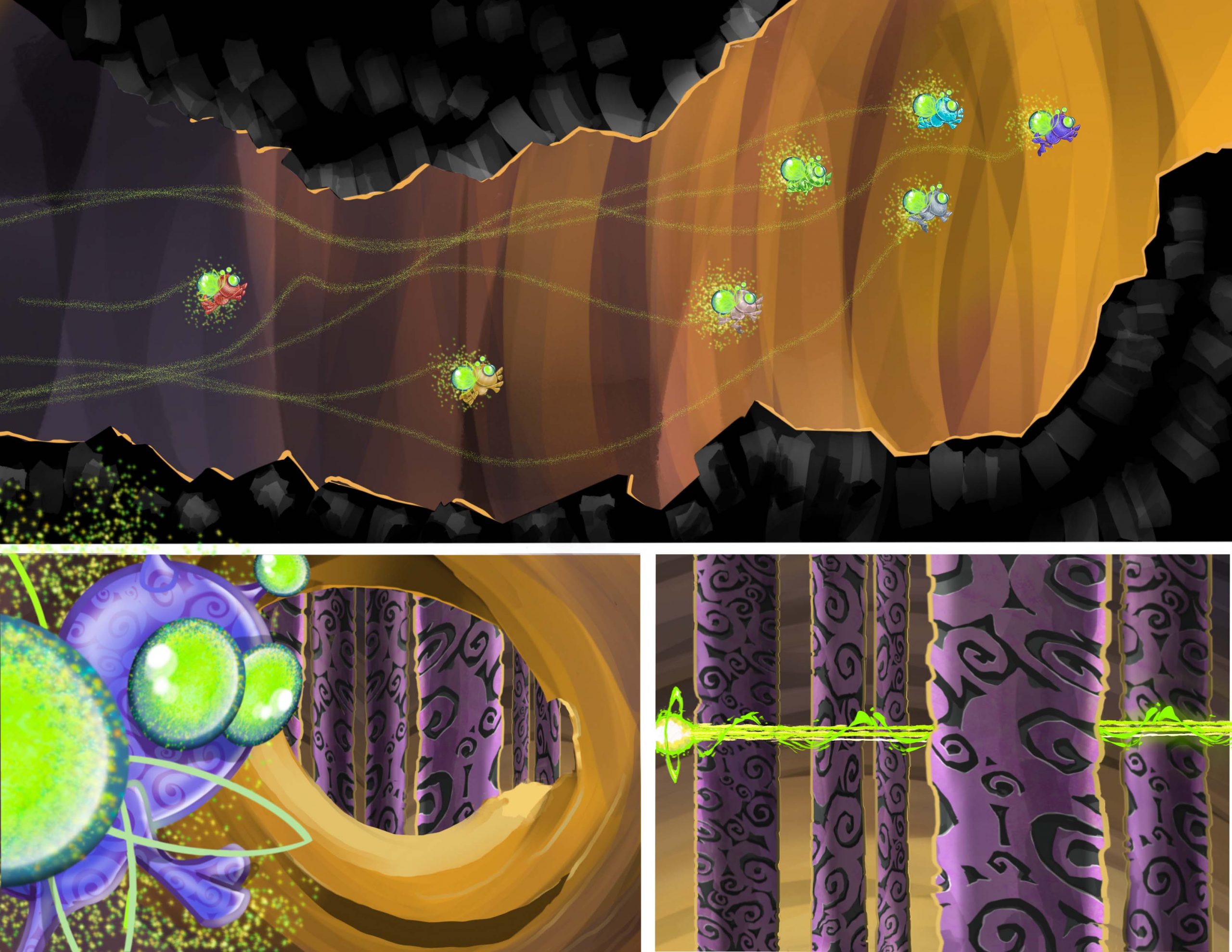 World of Whimsey Tunnels Illustration by Dan Humphreys